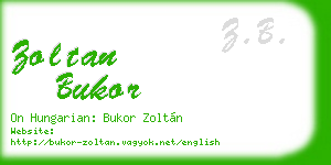 zoltan bukor business card